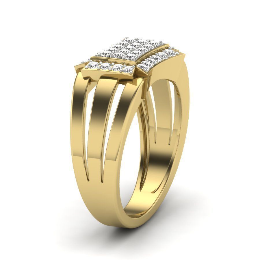 Women solitaire ring 3dm stl render detail 3D print model 3D print model_17
