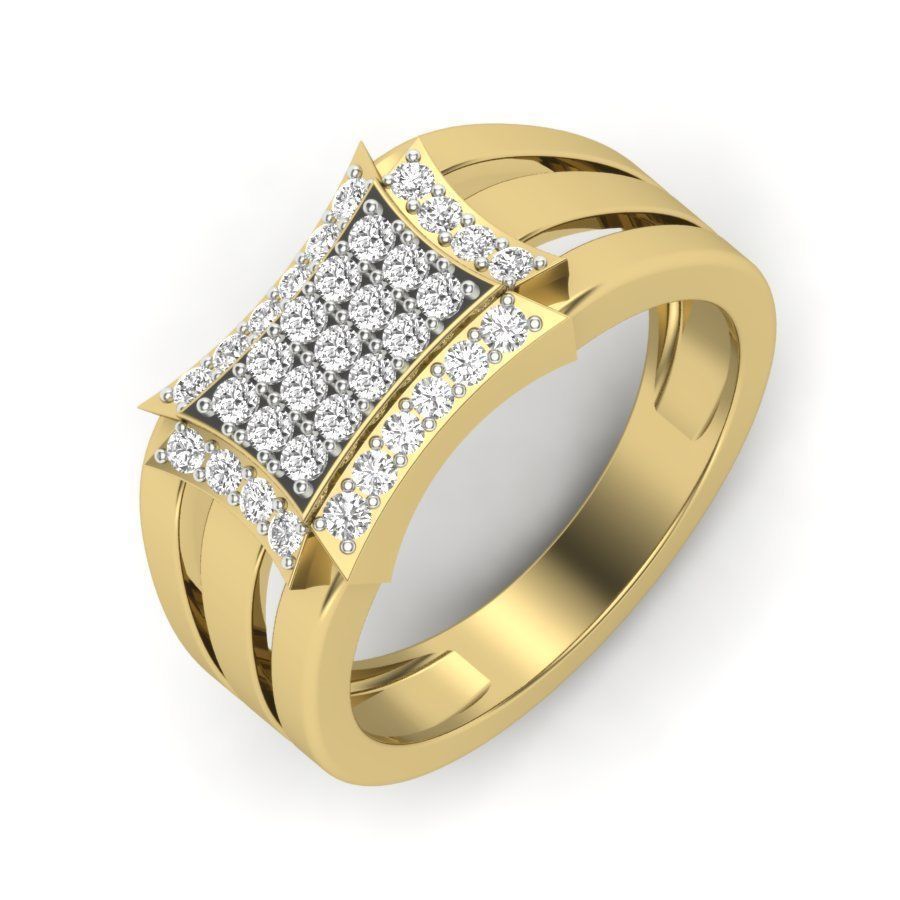 Women solitaire ring 3dm stl render detail 3D print model 3D print model_1