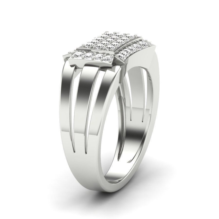 Women solitaire ring 3dm stl render detail 3D print model 3D print model_7
