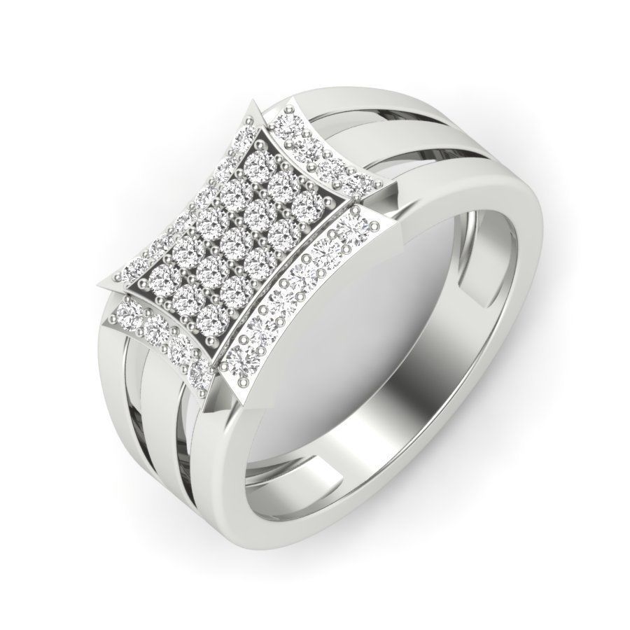 Women solitaire ring 3dm stl render detail 3D print model 3D print model_13