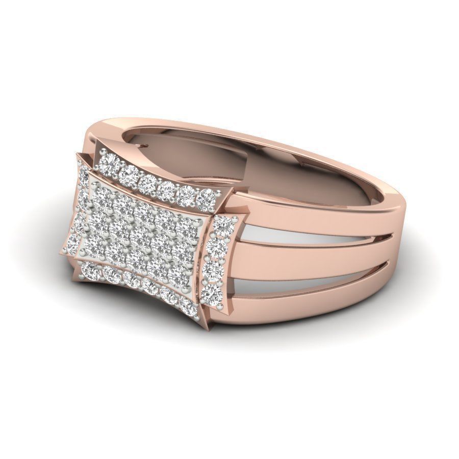 Women solitaire ring 3dm stl render detail 3D print model 3D print model_16