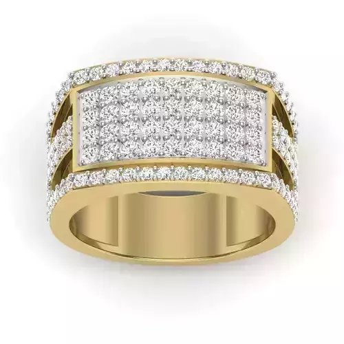 wedding engagement ring with animation 3D print model