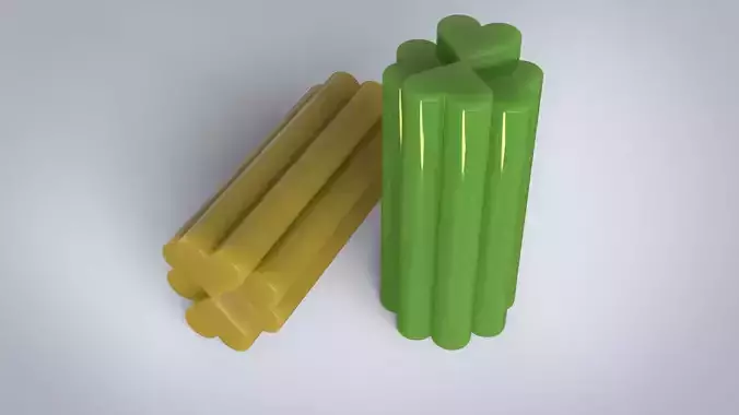 Geometric  heart candle 