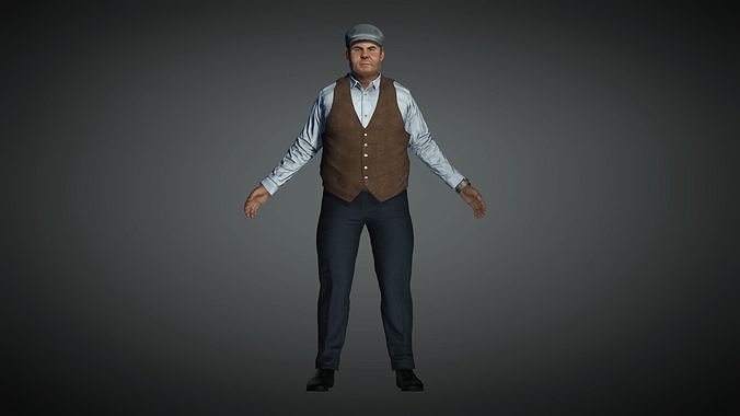AAA Realistic Male Character 10 Low-poly 3D model