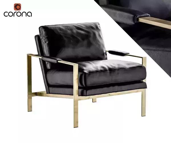 Metal Frame Armchair 3D model