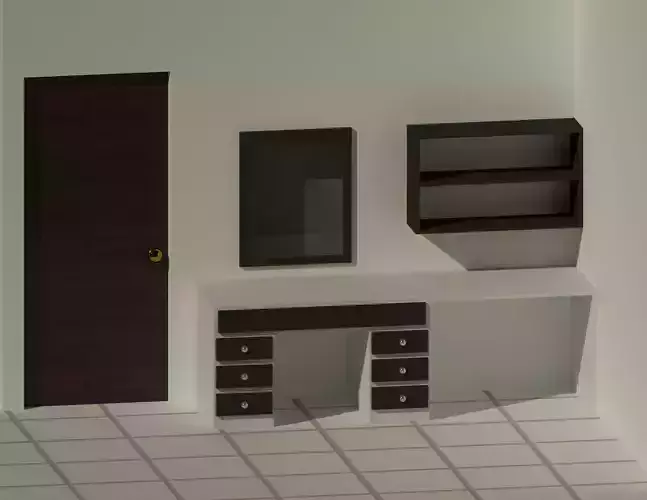 Study Table with Mirror