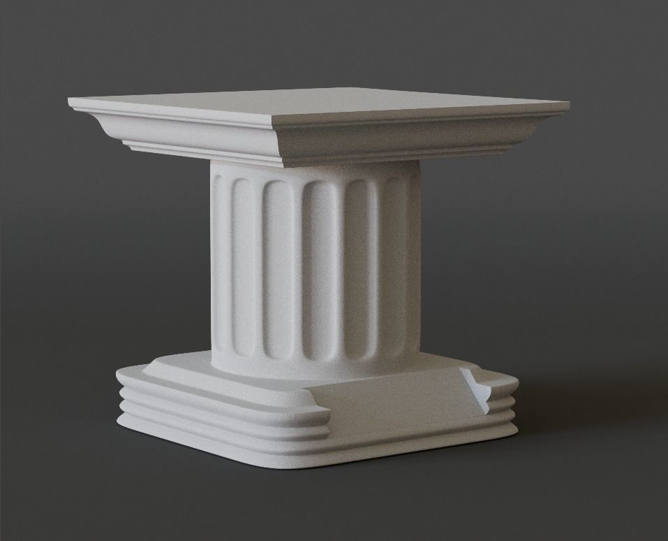 pedestal 01 3D print model_9