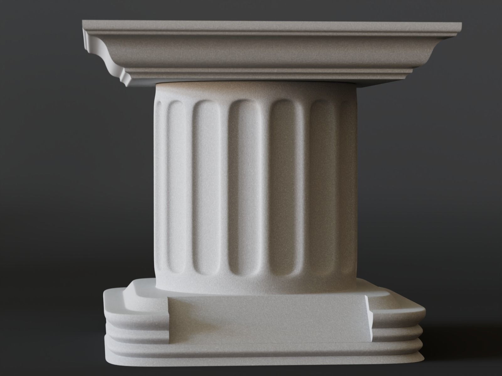 pedestal 01 3D print model_4