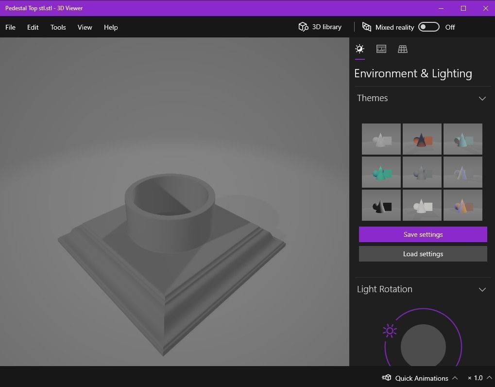 pedestal 01 3D print model_14
