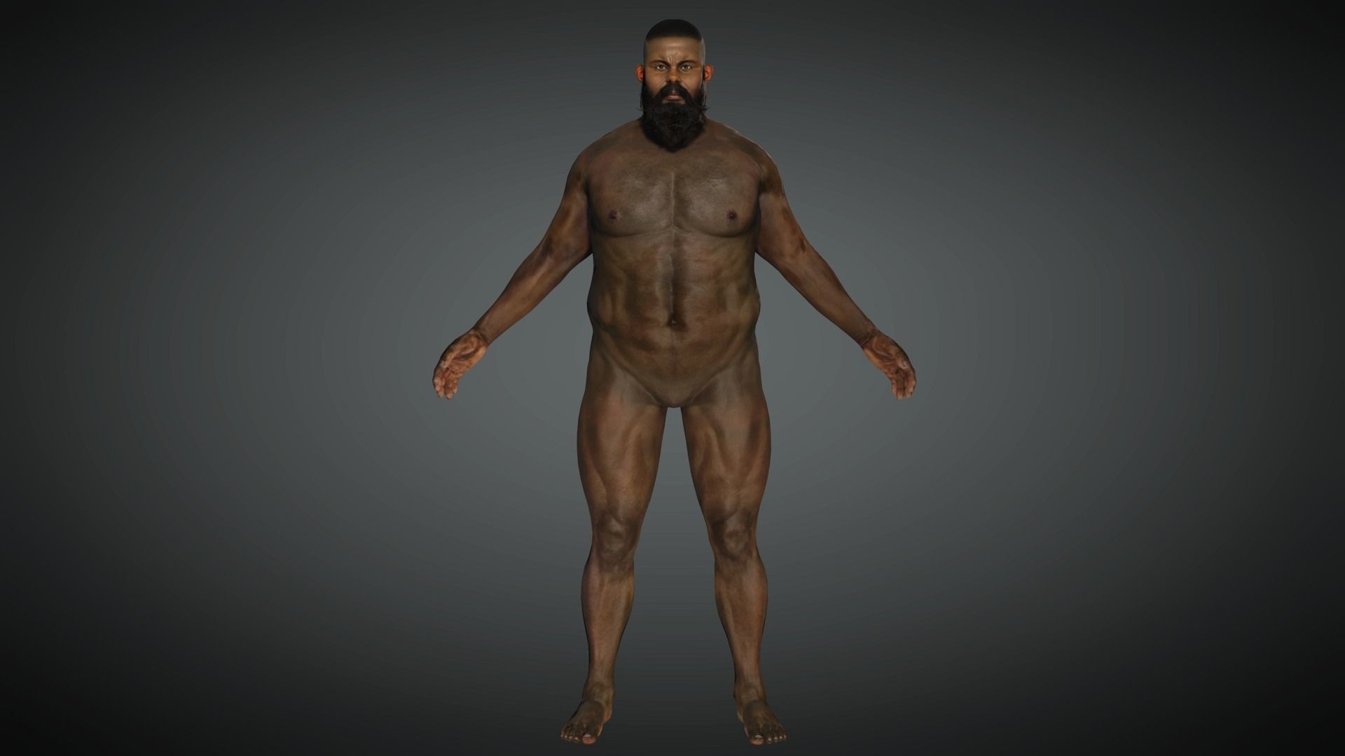 AAA Realistic Male Character 11 Low-poly 3D model_8