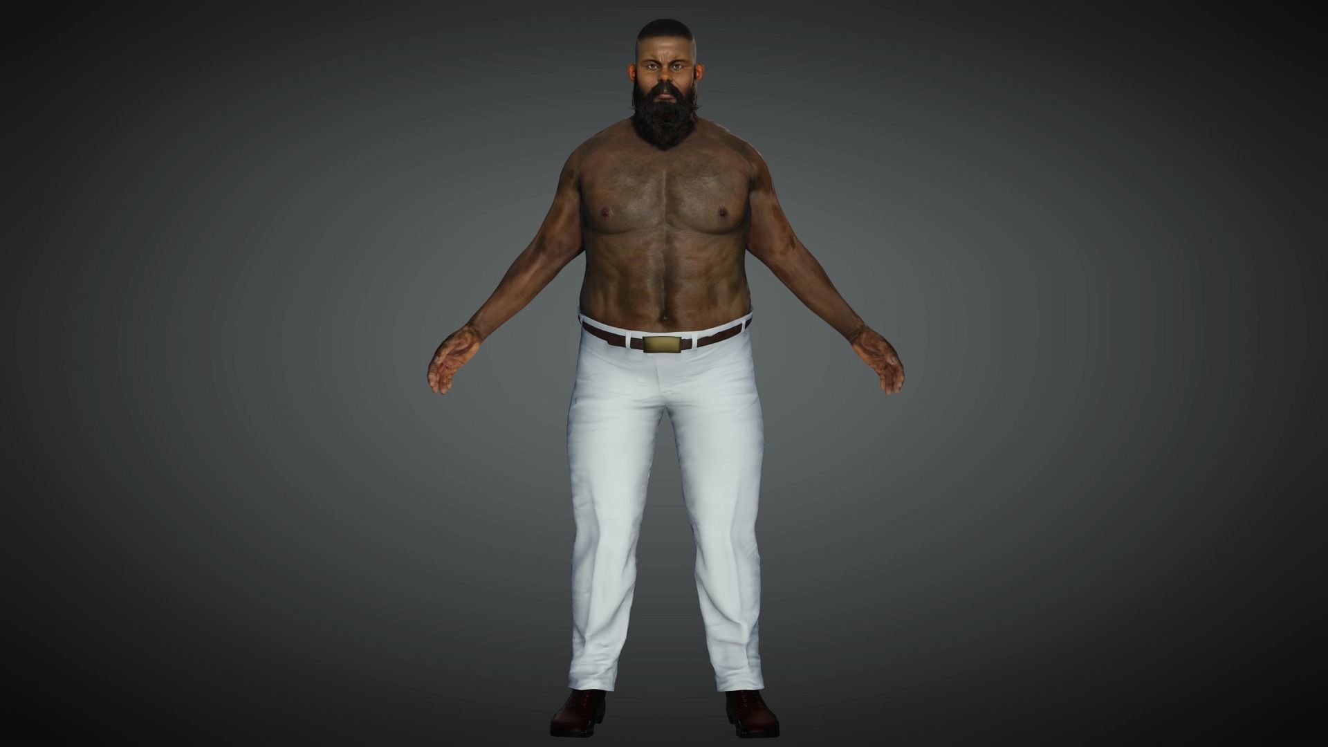 AAA Realistic Male Character 11 Low-poly 3D model_6