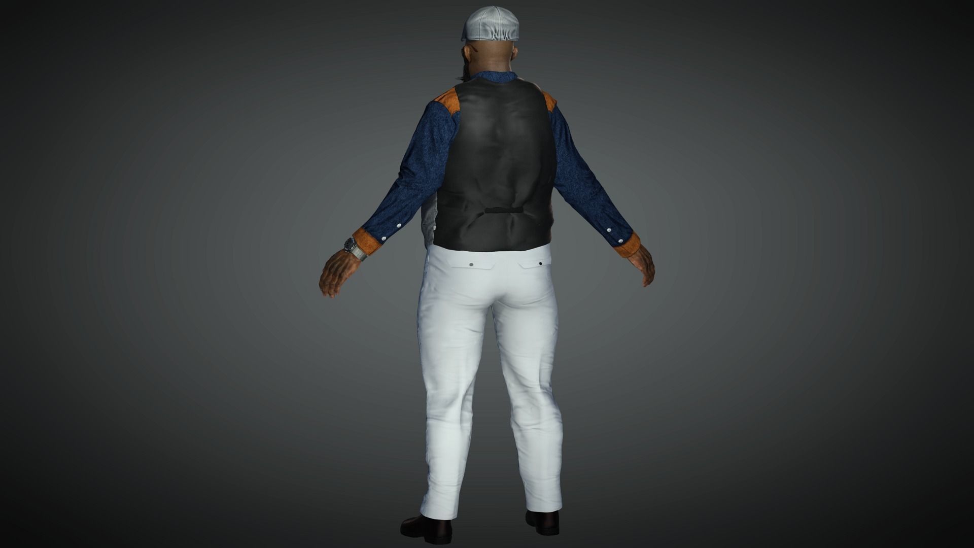 AAA Realistic Male Character 11 Low-poly 3D model_9