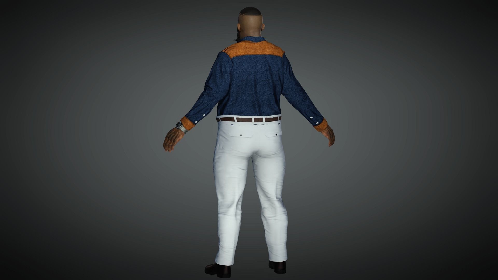 AAA Realistic Male Character 11 Low-poly 3D model_11