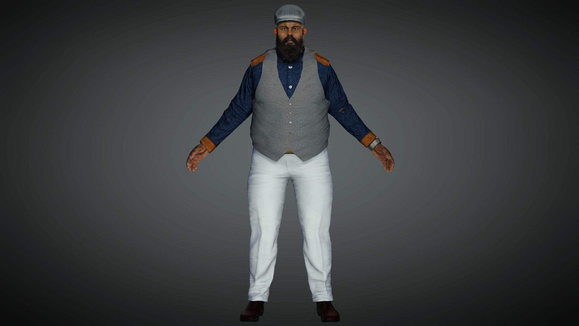 AAA Realistic Male Character 11 Low-poly 3D model_1