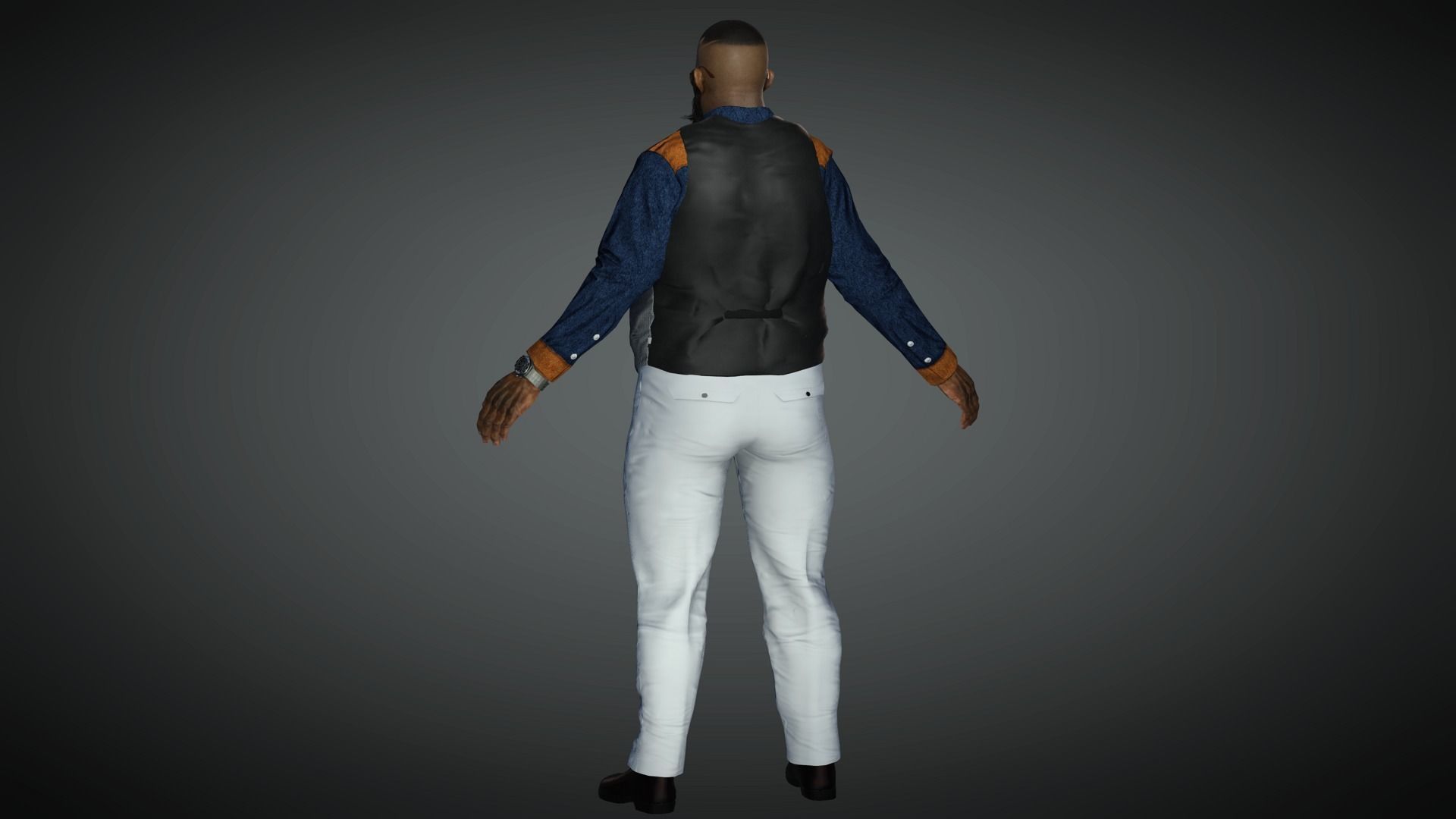 AAA Realistic Male Character 11 Low-poly 3D model_10