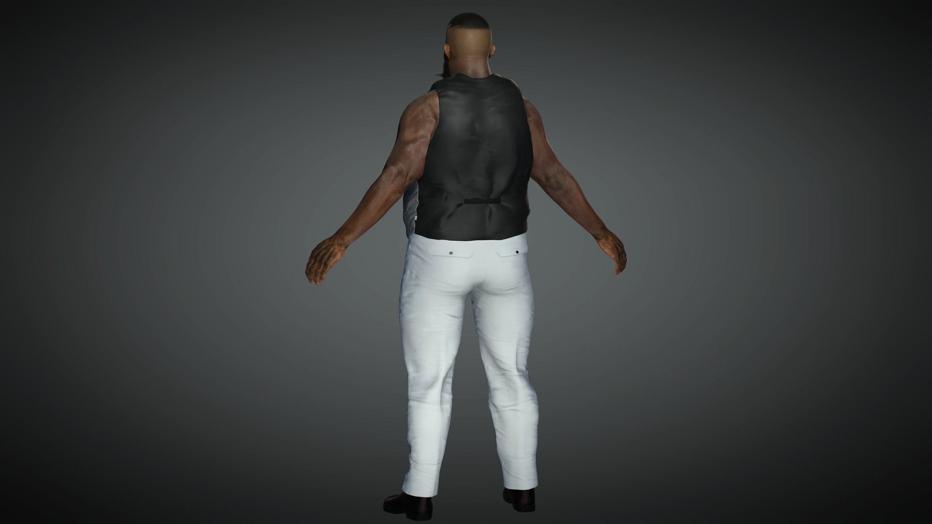 AAA Realistic Male Character 11 Low-poly 3D model_13