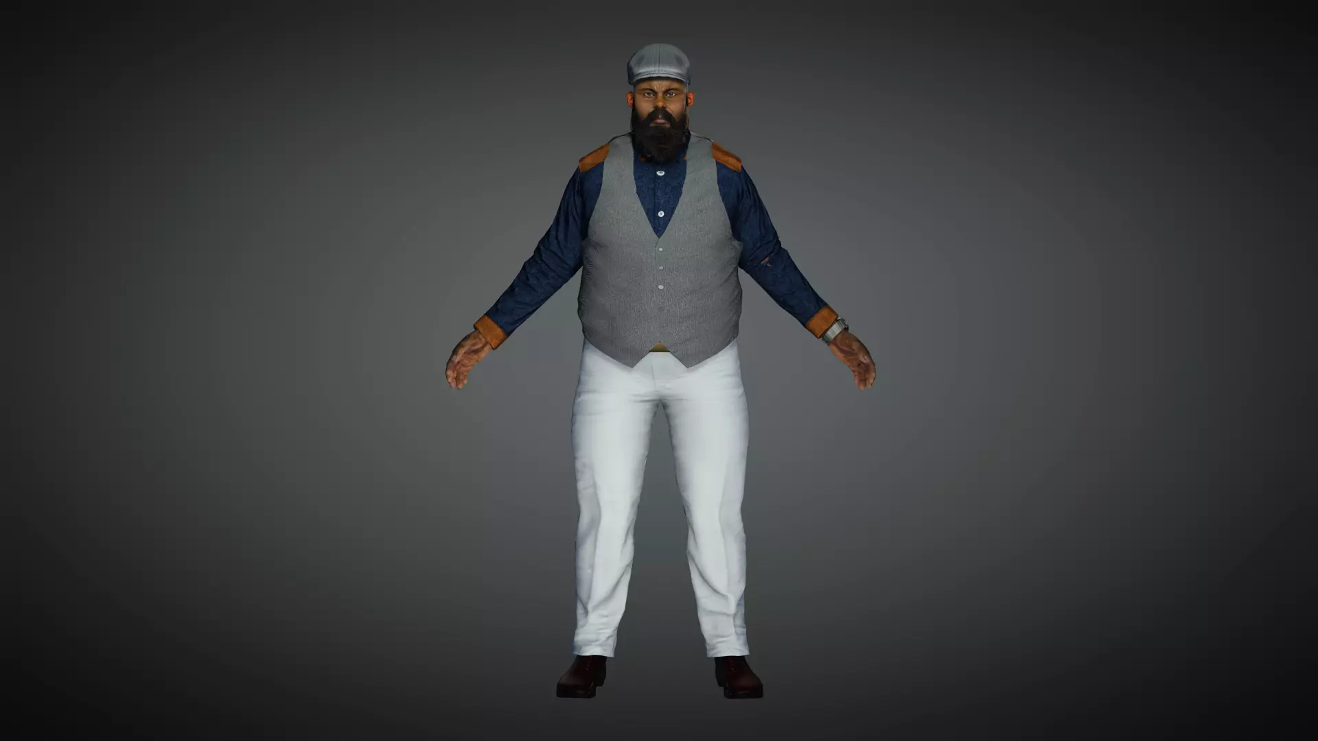 AAA Realistic Male Character 11 Low-poly 3D model_0