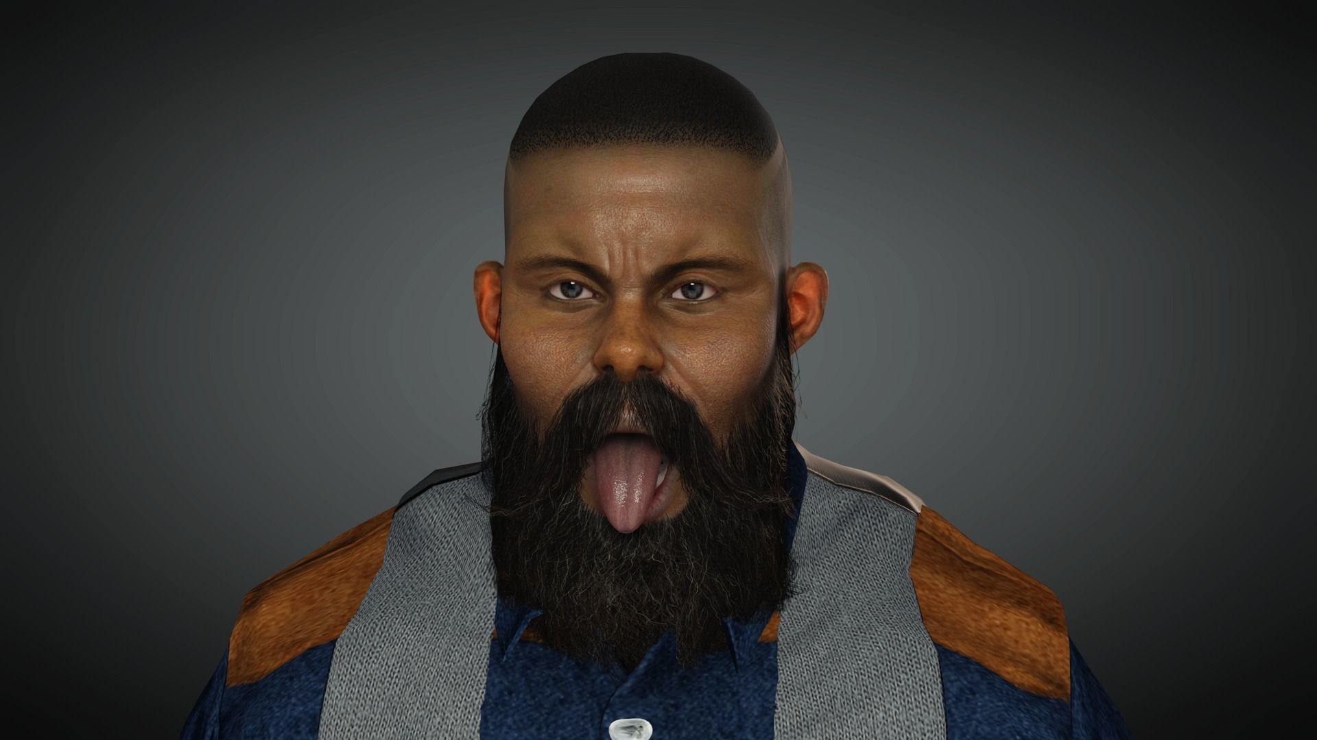 AAA Realistic Male Character 11 Low-poly 3D model_20