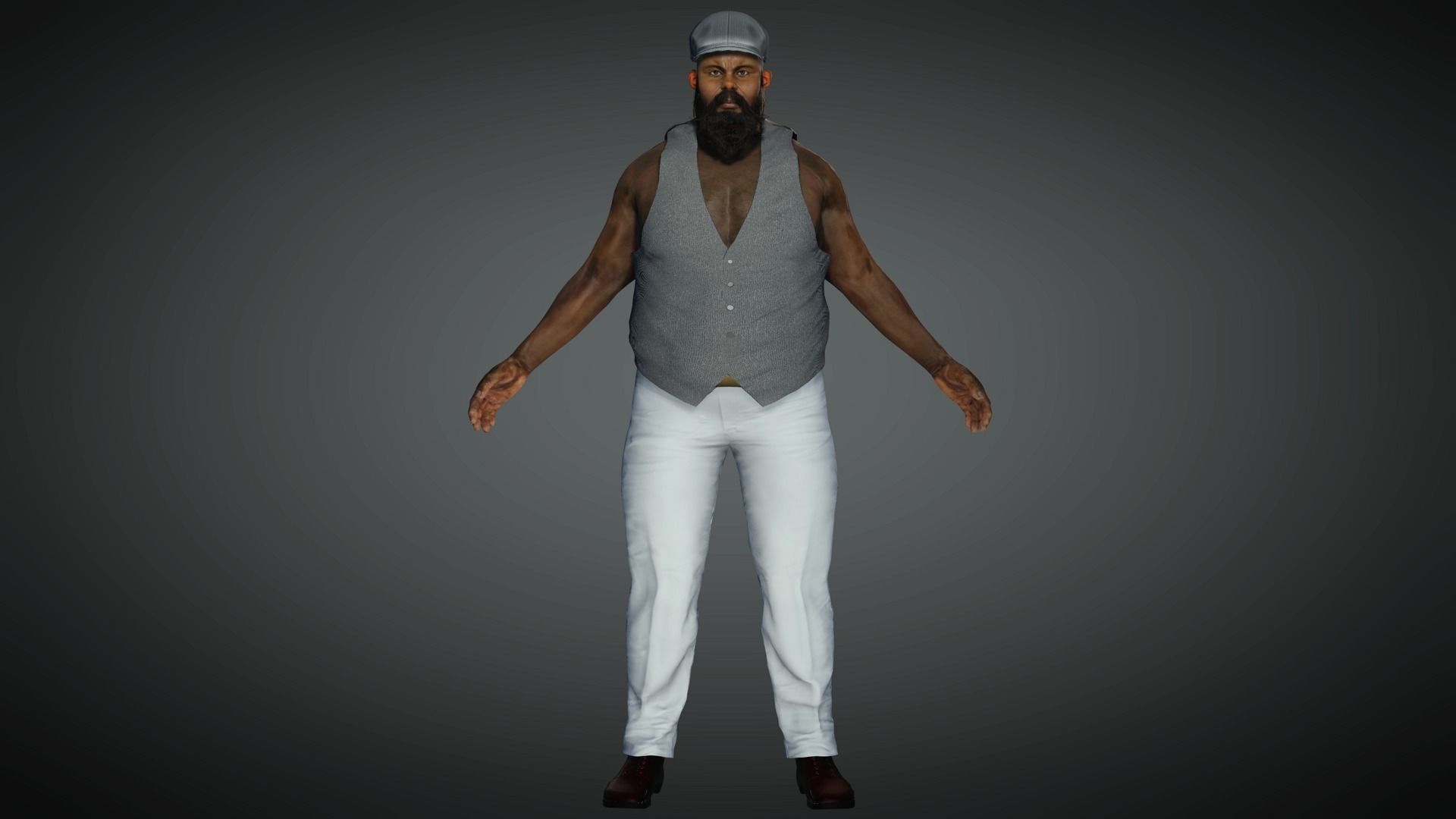 AAA Realistic Male Character 11 Low-poly 3D model_7