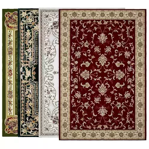 Carpet four different rugs