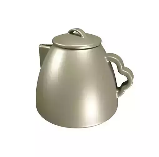 Classic Brass Kettle 3D model
