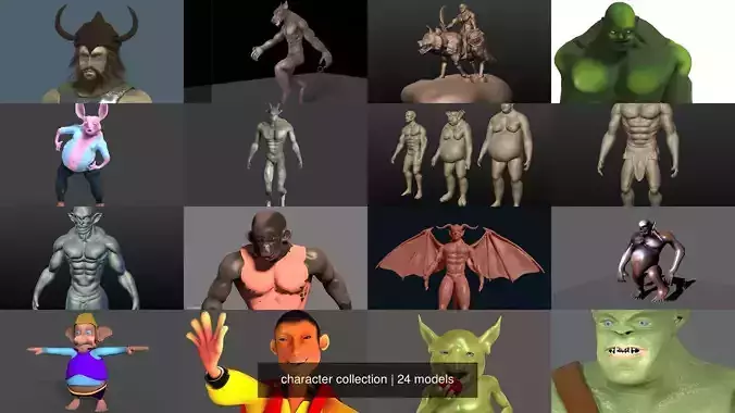 character collection humanoid 