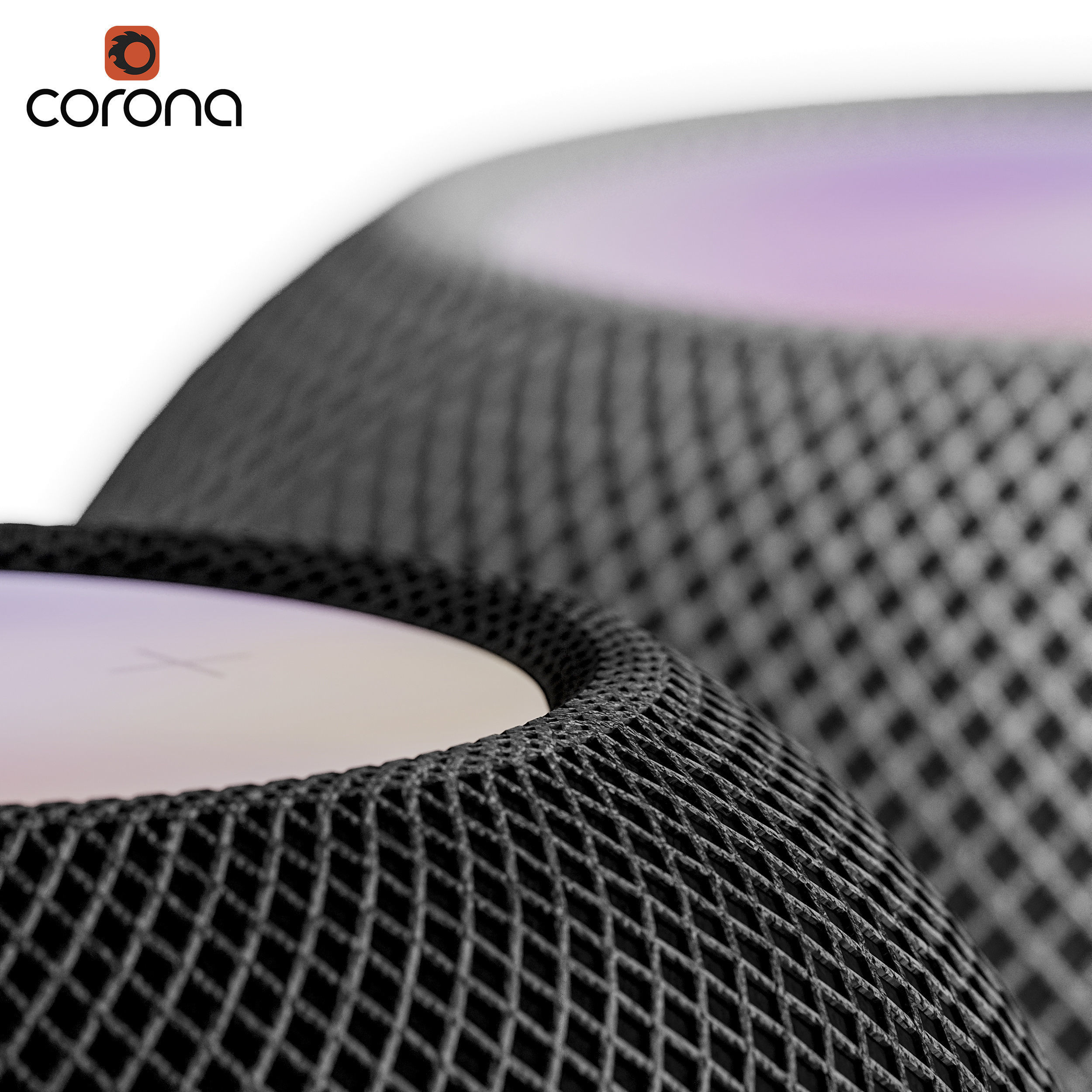 Small modern smart speaker 3D model_2