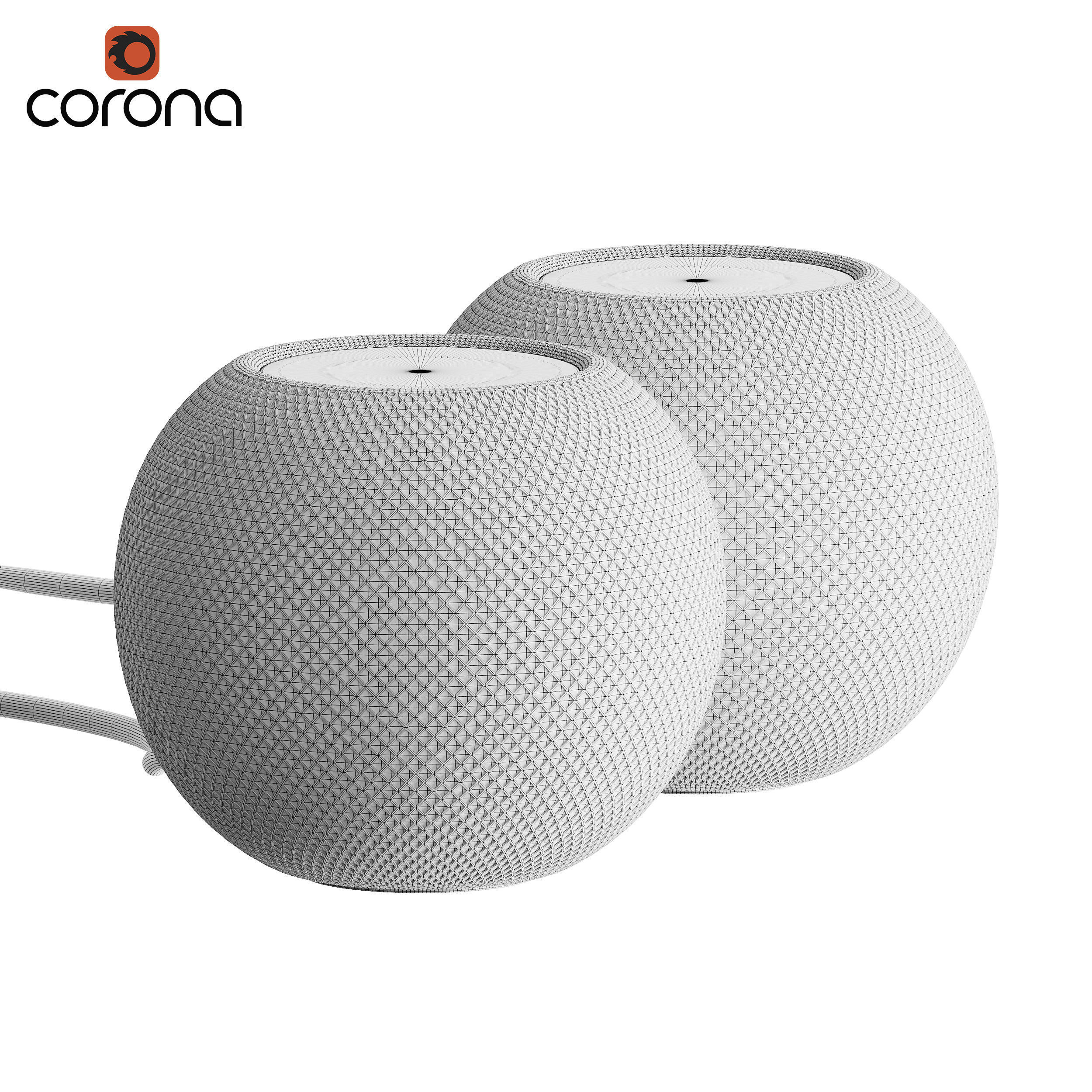 Small modern smart speaker 3D model_3