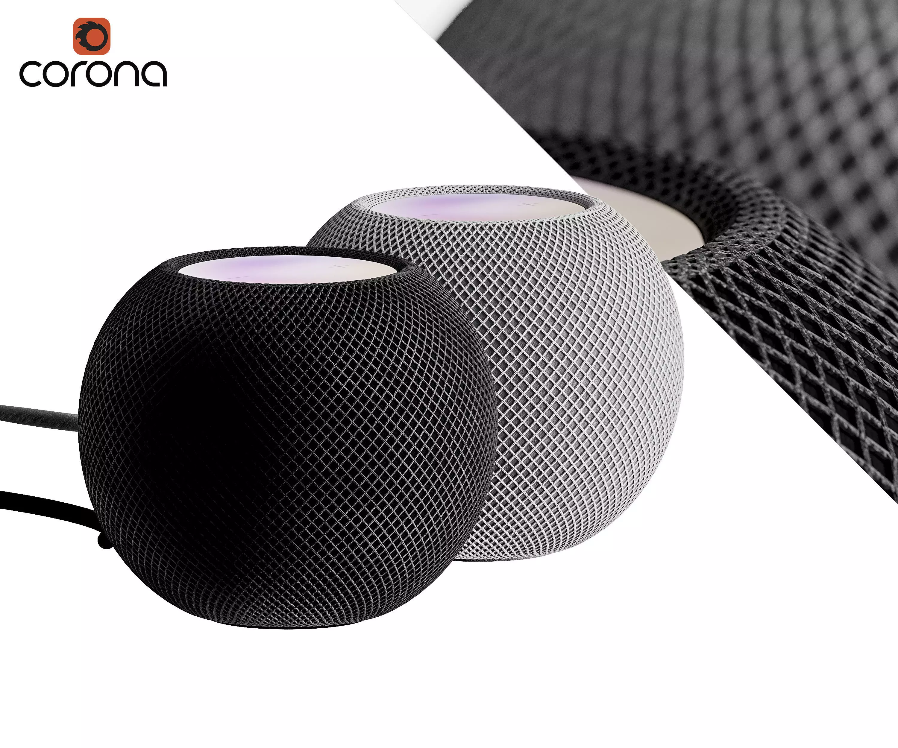 Small modern smart speaker 3D model_0