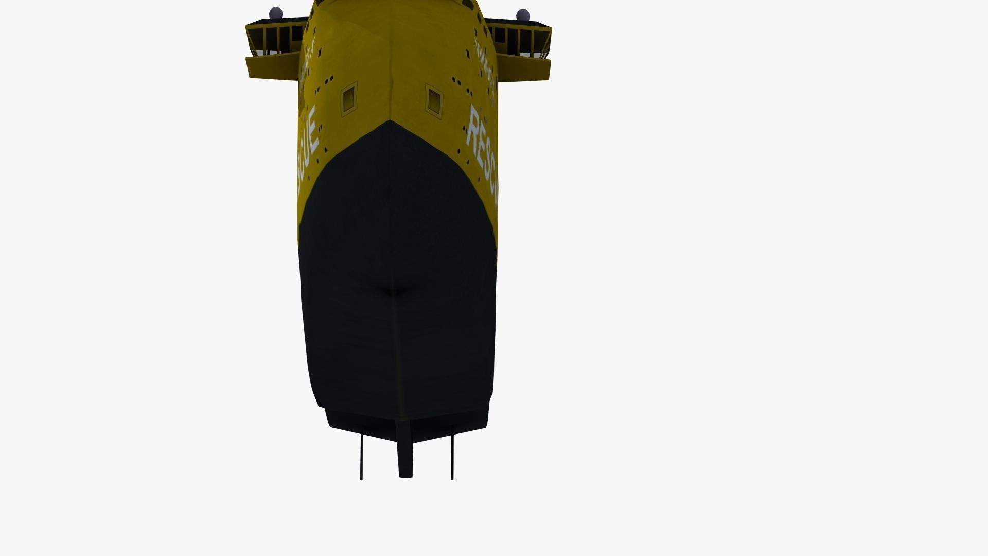 X-Bow Rescue Ship Low-poly 3D model_36