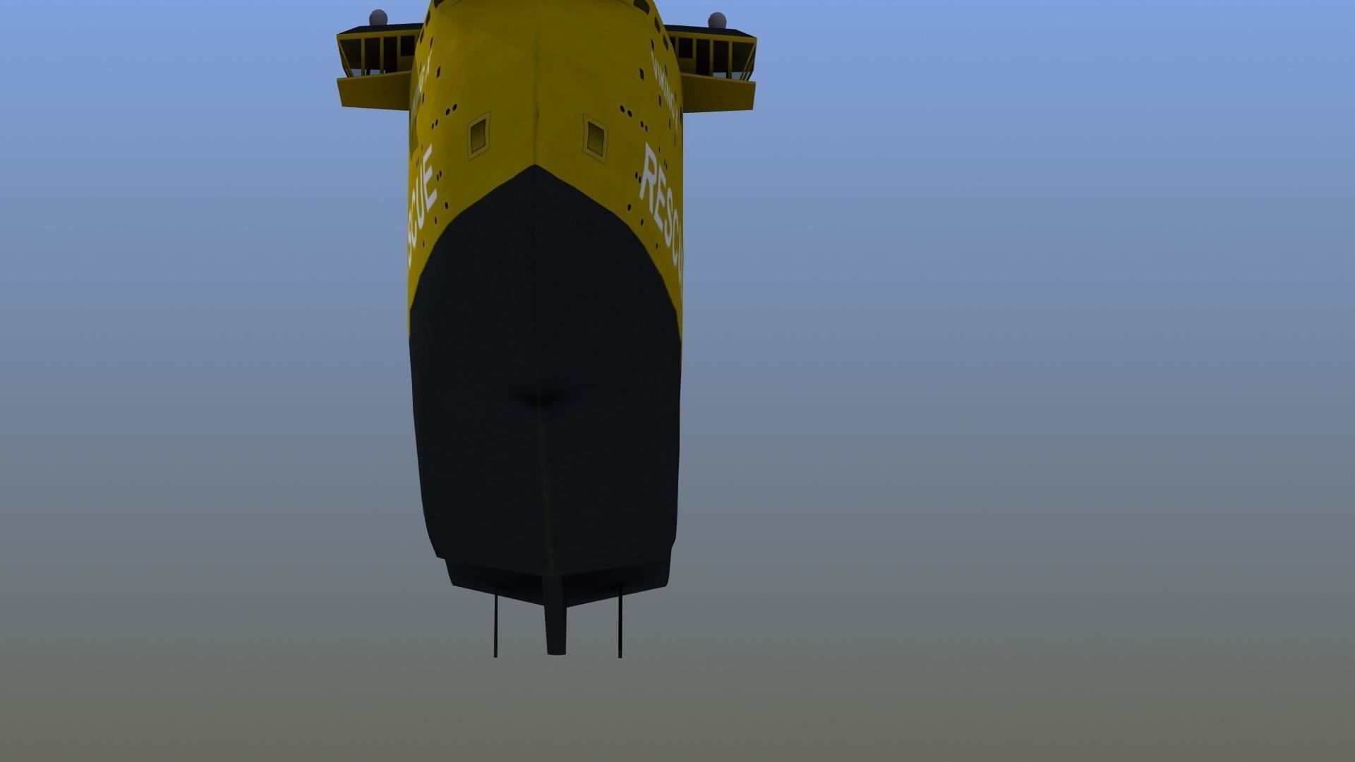 X-Bow Rescue Ship Low-poly 3D model_16