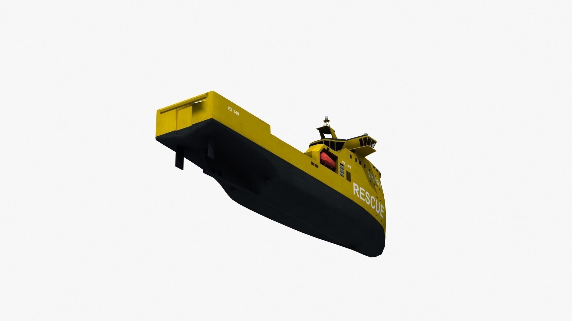 X-Bow Rescue Ship Low-poly 3D model_26