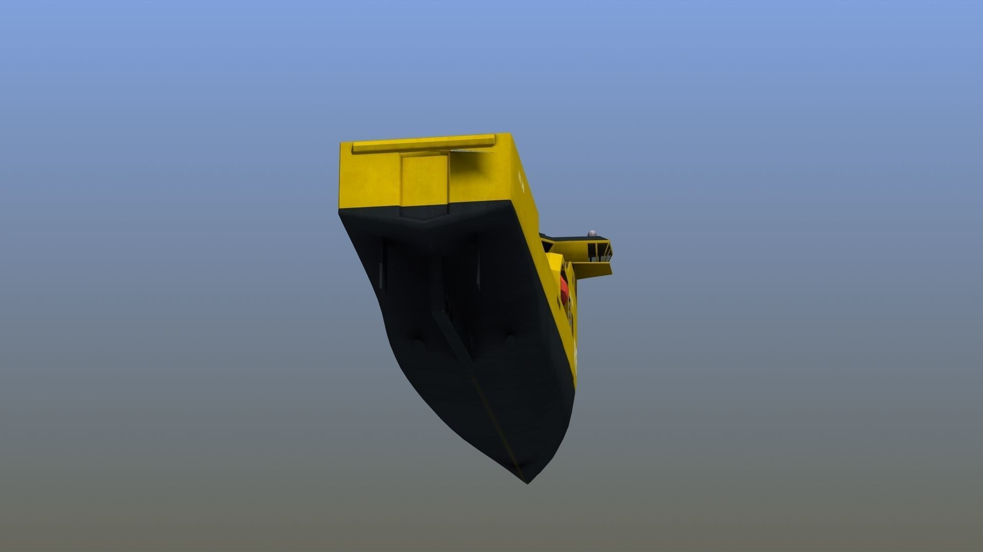 X-Bow Rescue Ship Low-poly 3D model_5