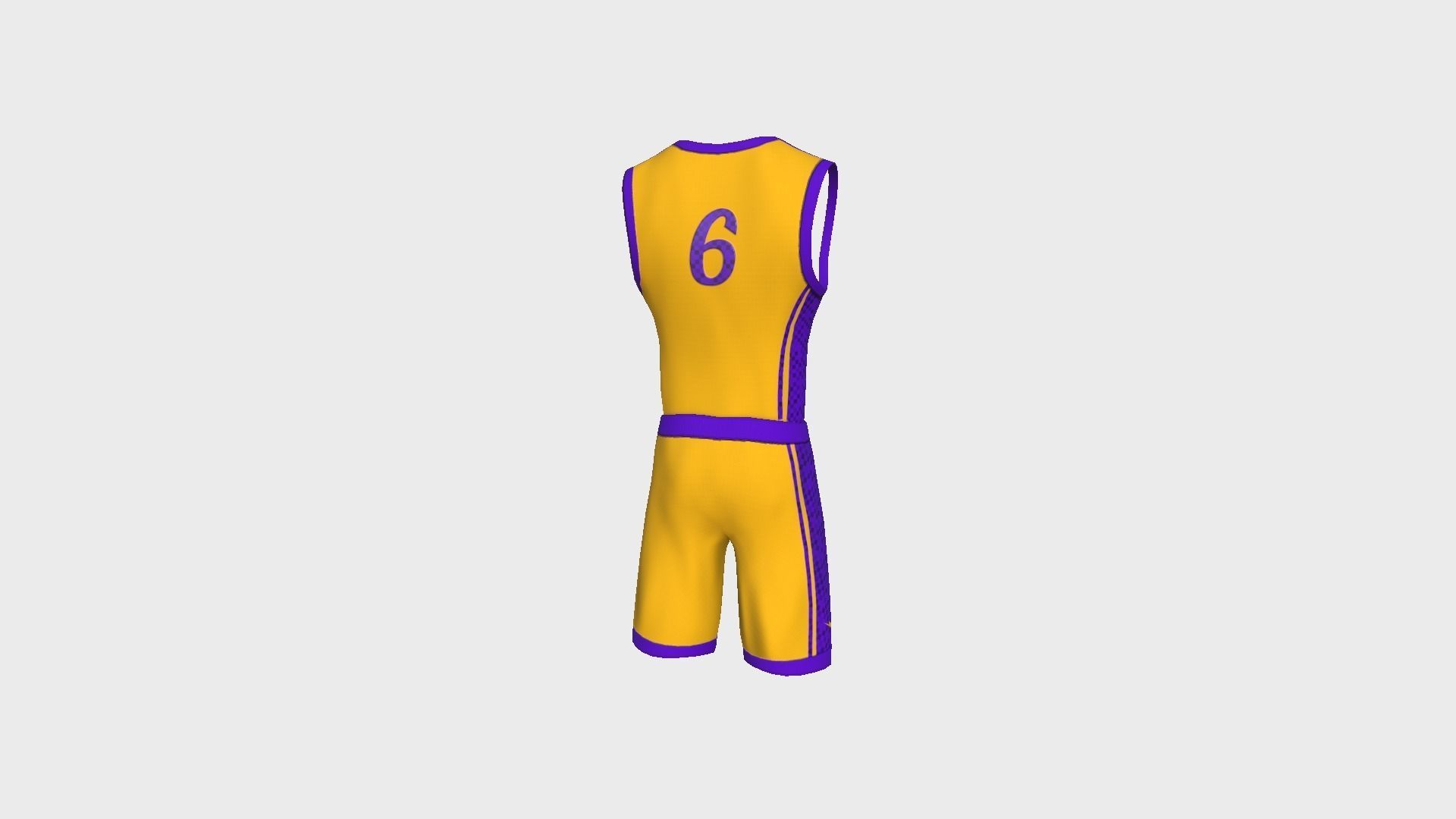 Basketball Fantasy Team Dragons Uniform - Character Design Low-poly 3D model_6