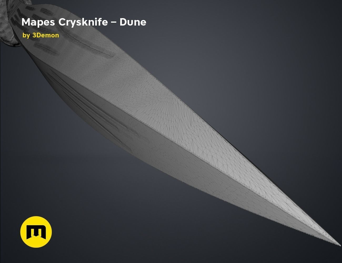 Mapes Crysknife - Dune 3D print model_9