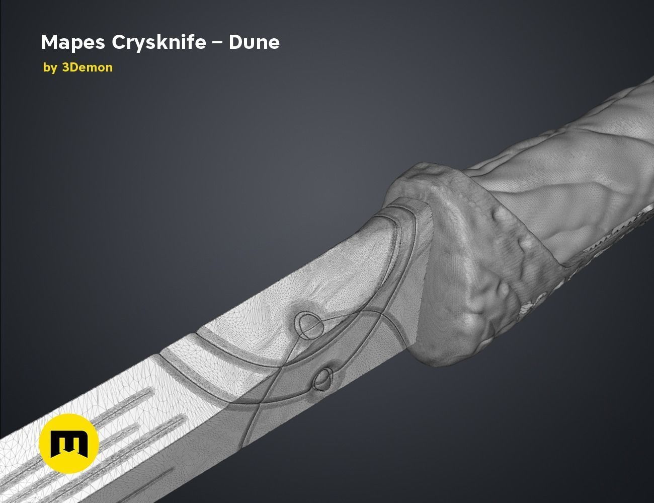 Mapes Crysknife - Dune 3D print model_7