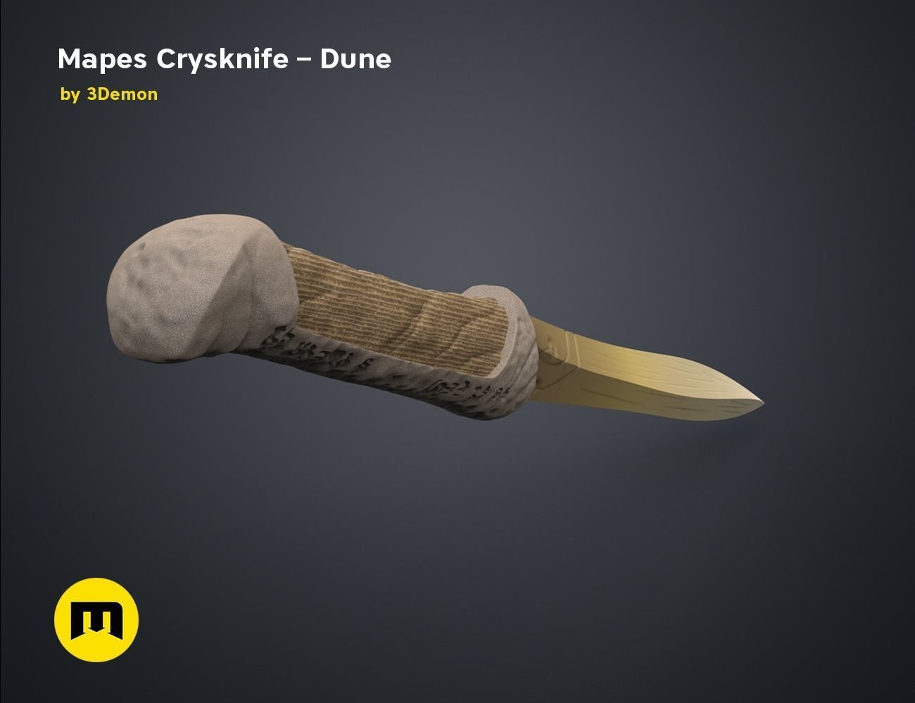 Mapes Crysknife - Dune 3D print model_3