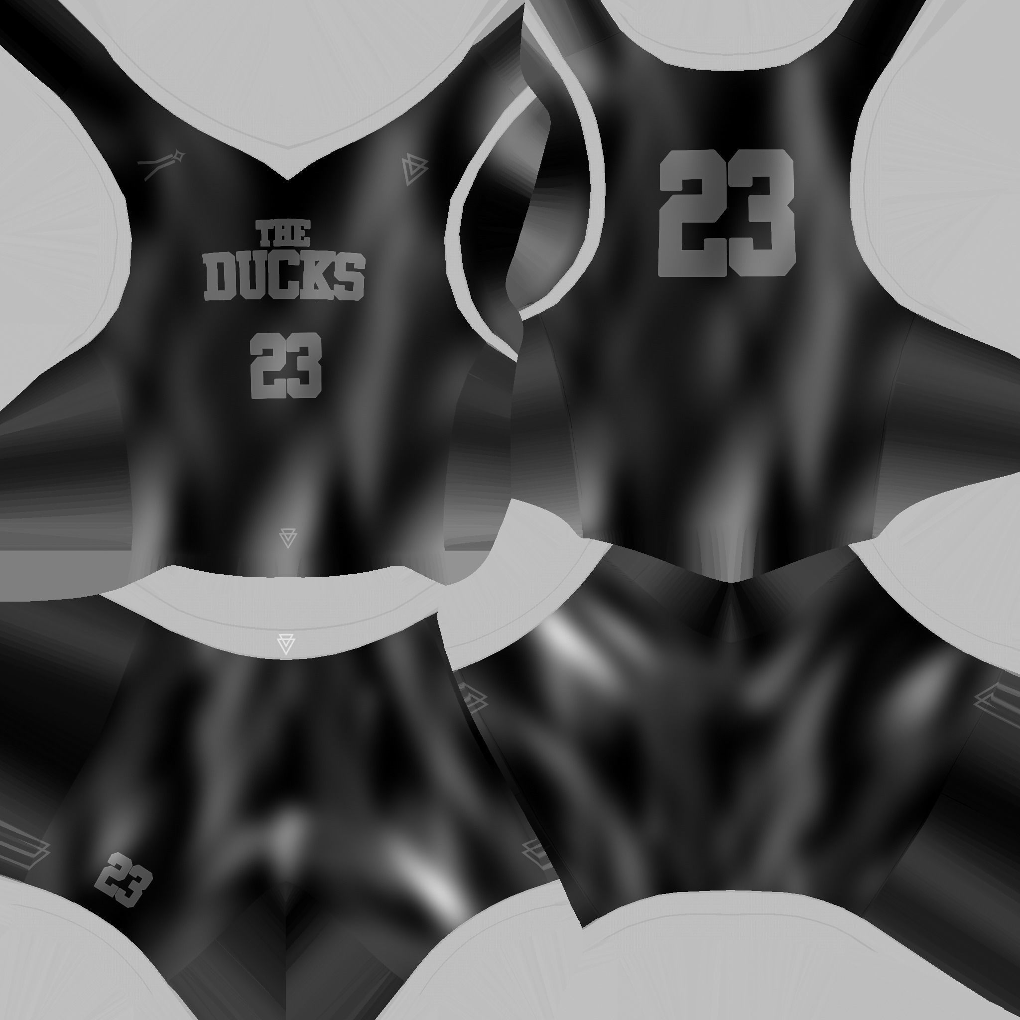 Basketball Fantasy Team The Ducks Uniform - Character Design Low-poly 3D model_22