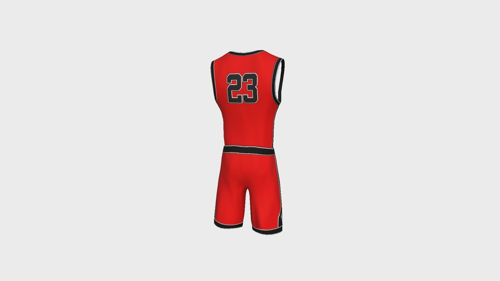 Basketball Fantasy Team The Ducks Uniform - Character Design Low-poly 3D model_7