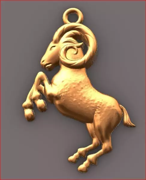 RAM Pendant 3D print model_0