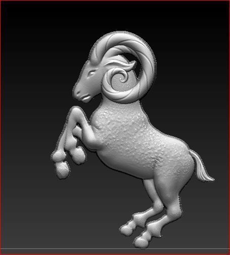 RAM Pendant 3D print model_4