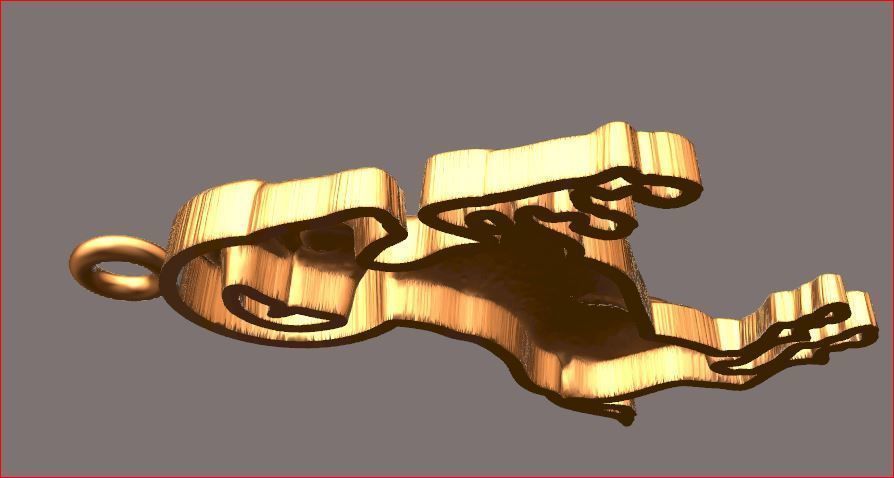 RAM Pendant 3D print model_1
