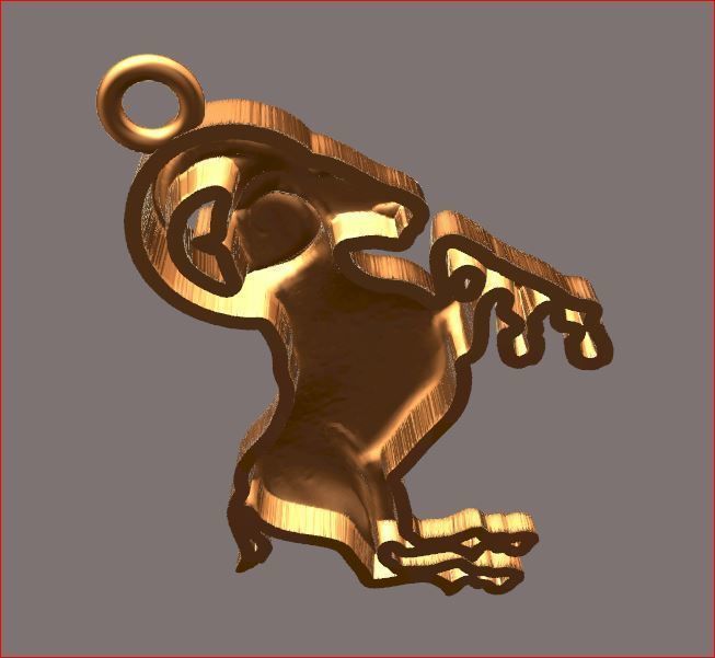 RAM Pendant 3D print model_2