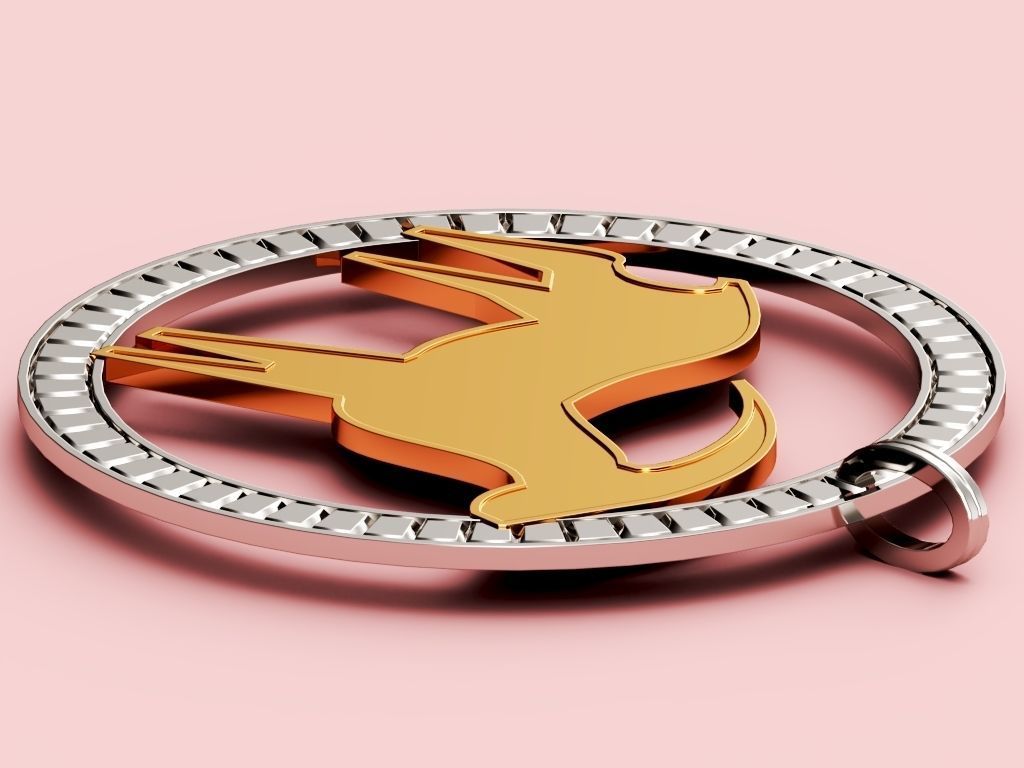 Capricorn Pendant 3D print model_4