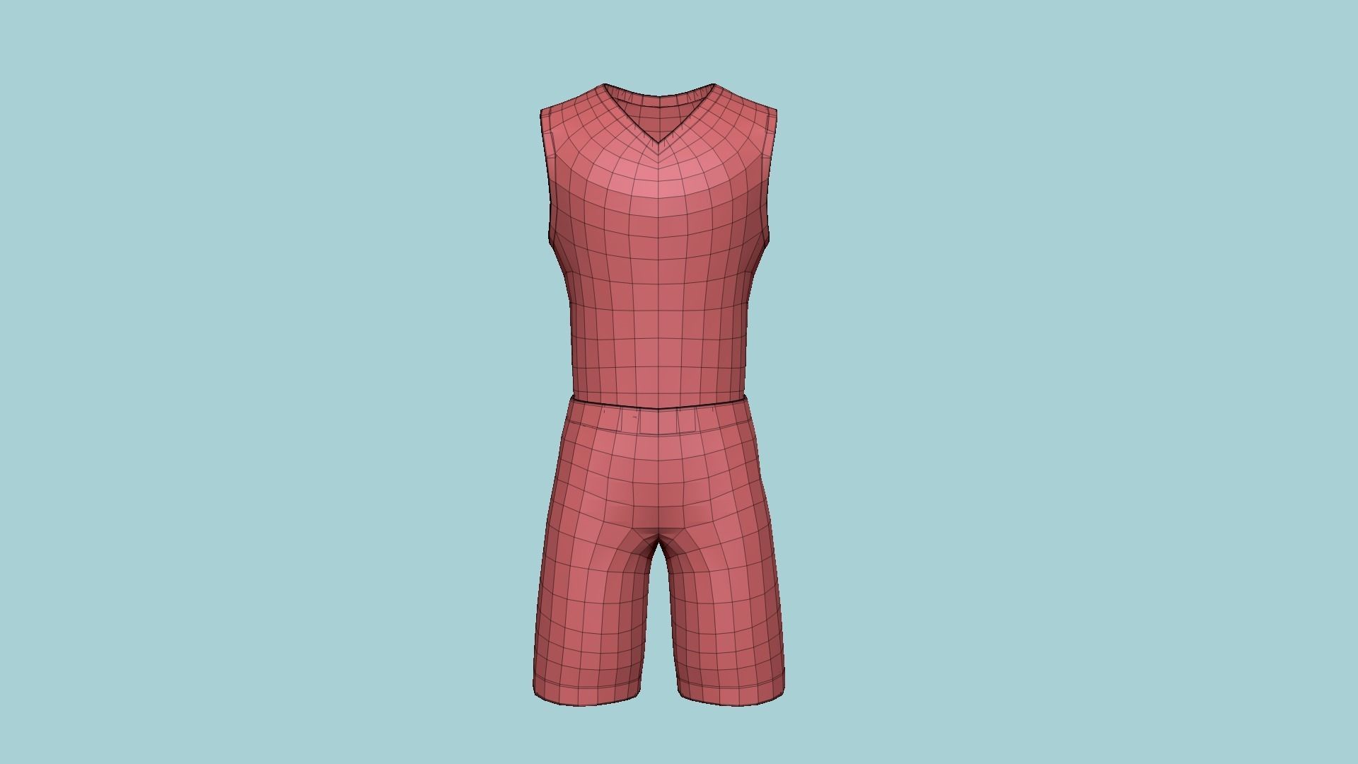Basketball Fantasy Team Serpents Uniform - Character Design Low-poly 3D model_15