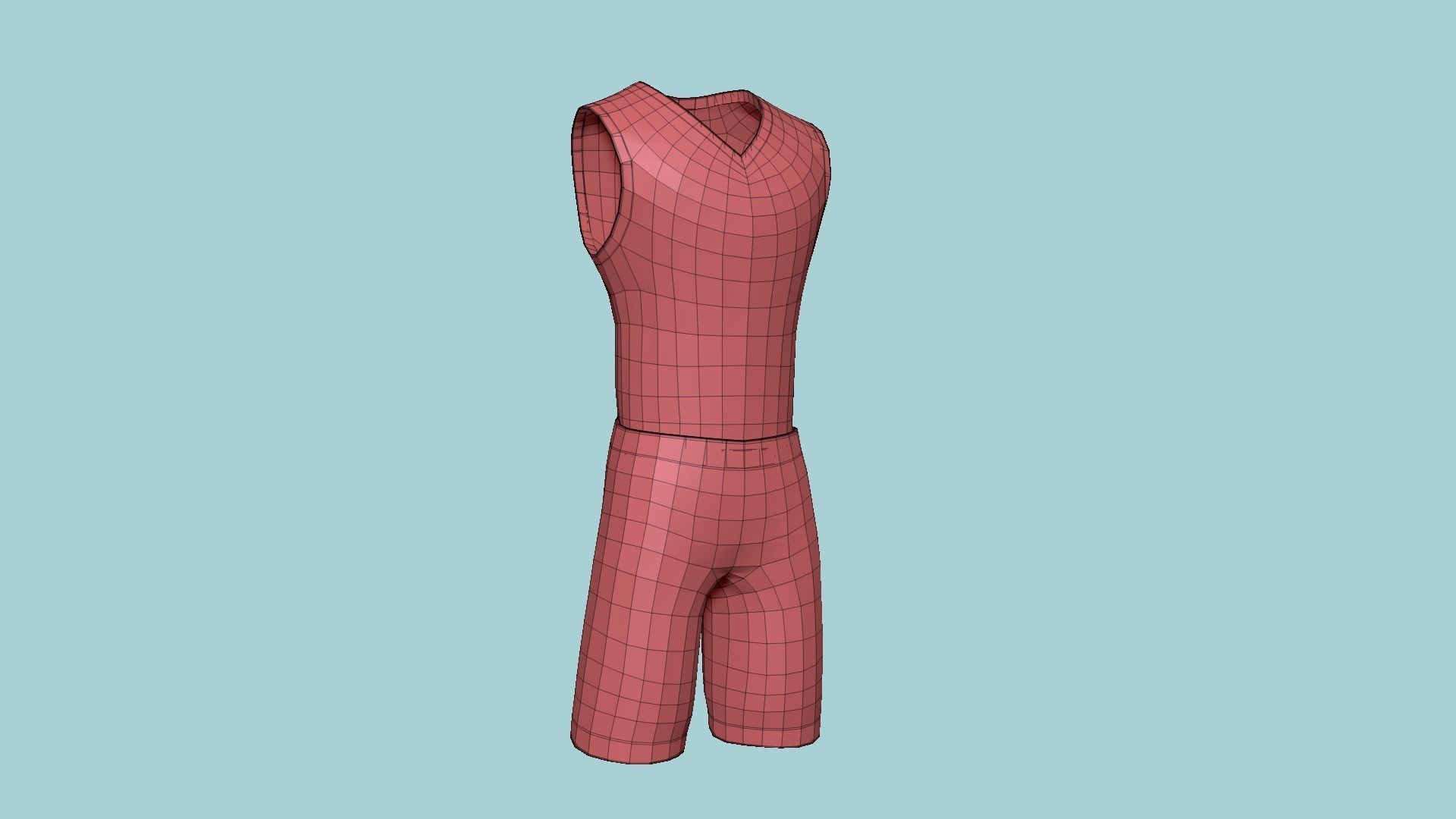 Basketball Fantasy Team Serpents Uniform - Character Design Low-poly 3D model_14