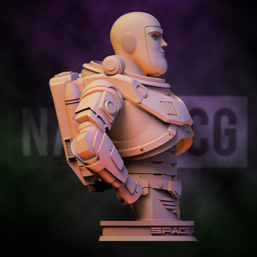 Fan Art Buzz Lightyear - Bust 3D print model_6