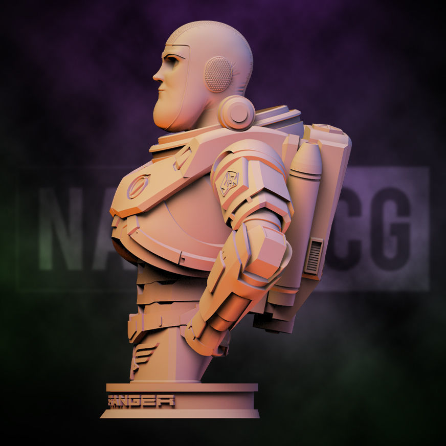 Fan Art Buzz Lightyear - Bust 3D print model_3