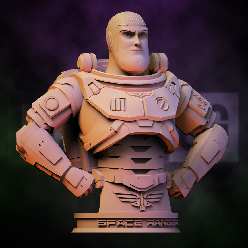 Fan Art Buzz Lightyear - Bust 3D print model_7