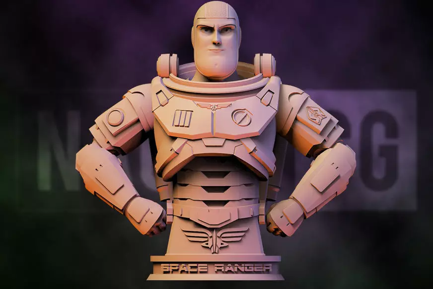 Fan Art Buzz Lightyear - Bust 3D print model_0